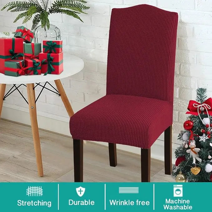 8pc PrettyGuard™ Chair Covers – Instantly Revive Old Chairs!