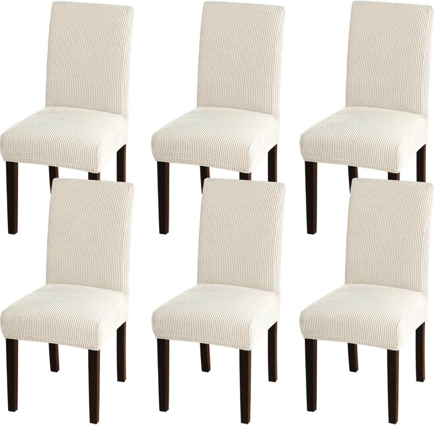 8pc PrettyGuard™ Chair Covers – Instantly Revive Old Chairs!