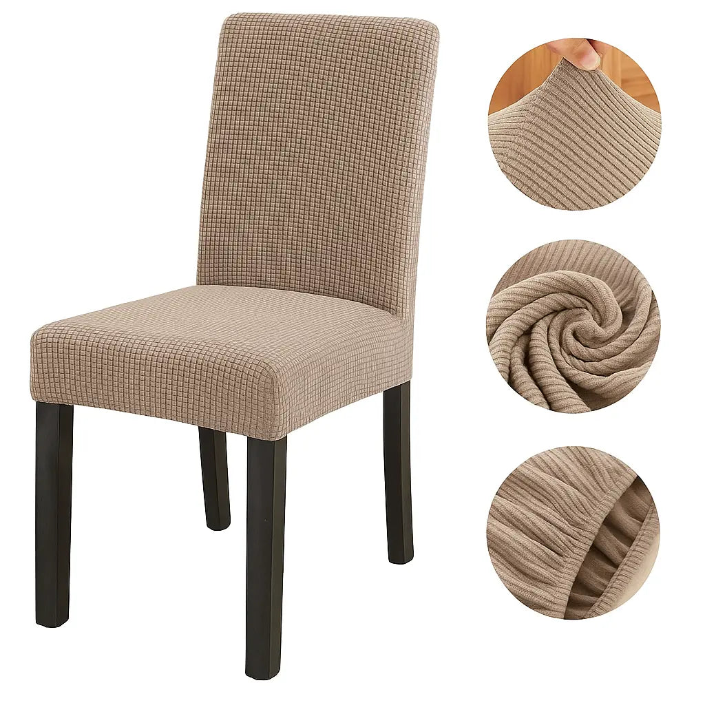 8pc PrettyGuard™ Chair Covers – Instantly Revive Old Chairs!
