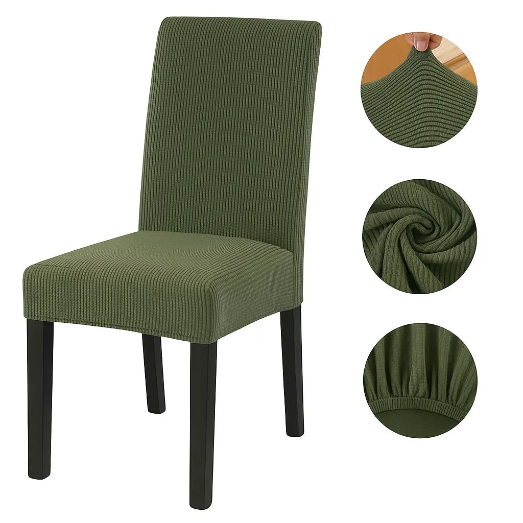 8pc PrettyGuard™ Chair Covers – Instantly Revive Old Chairs!