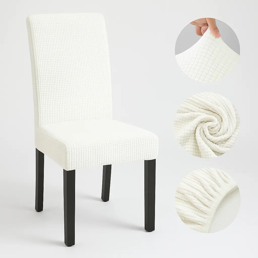 8pc PrettyGuard™ Chair Covers – Instantly Revive Old Chairs!