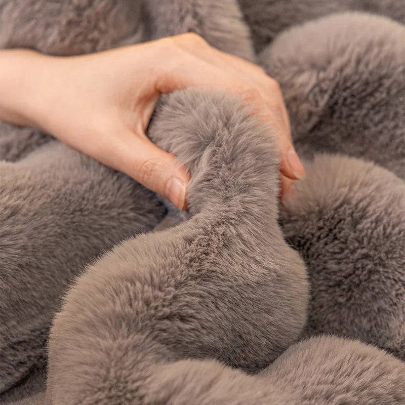 Cozy Faux Fur Couch Cover