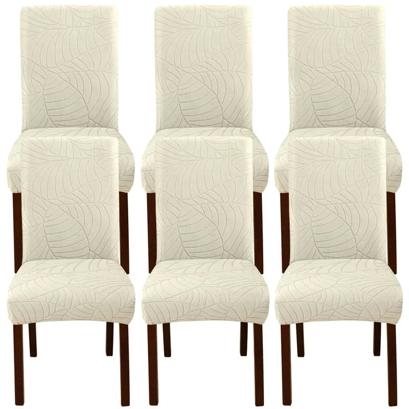 Leaf Jacquard Chair Covers