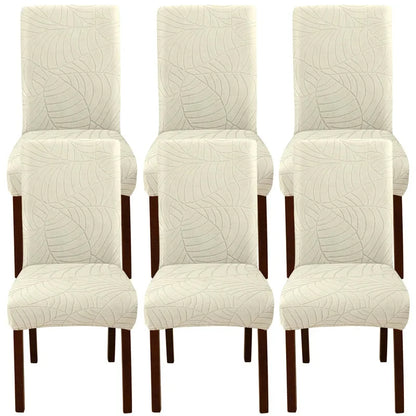Leaf Jacquard Chair Covers