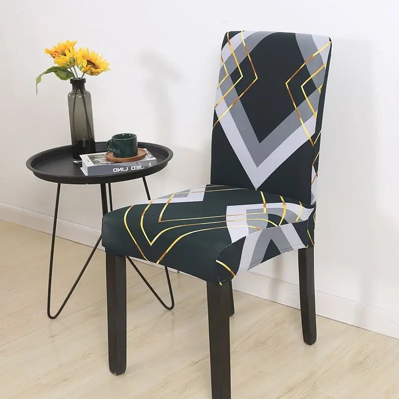 Stretchy Geometric Chair Protector