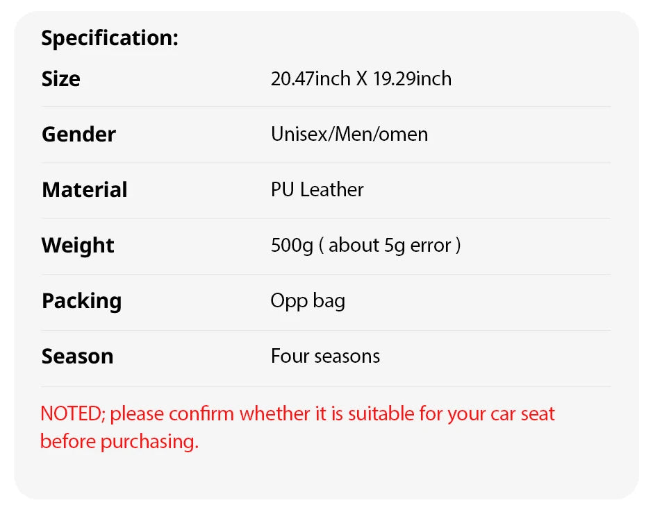 Universal Car Seat Protector