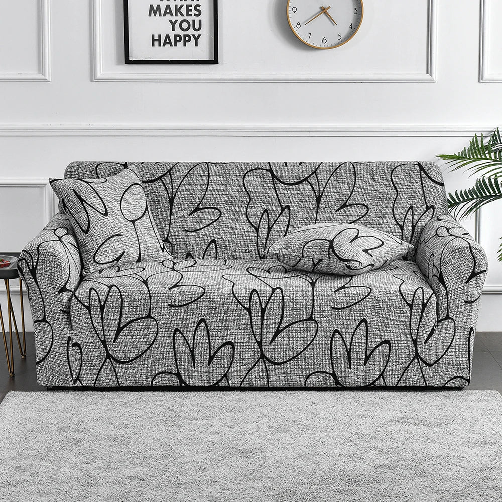 Floral Stretch Sofa Cover