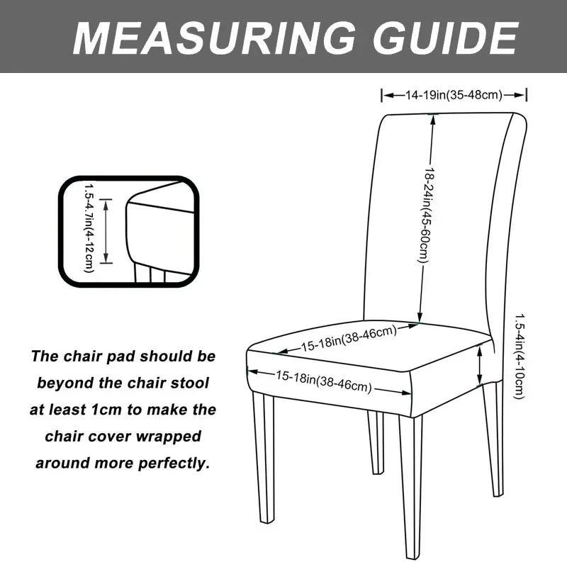 Leaf Jacquard Chair Covers