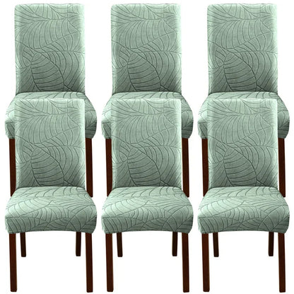 Leaf Jacquard Chair Covers