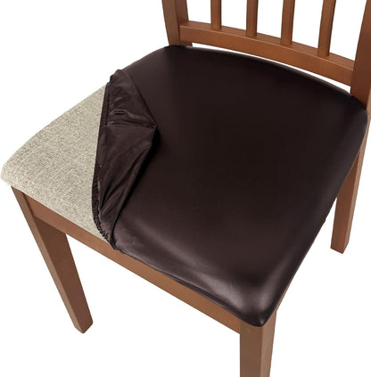 SmartFit Leather Chair Covers Set
