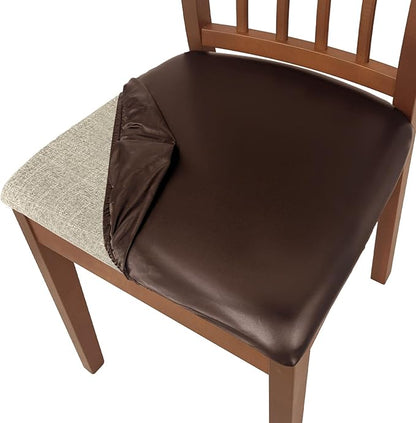 SmartFit Leather Chair Covers Set
