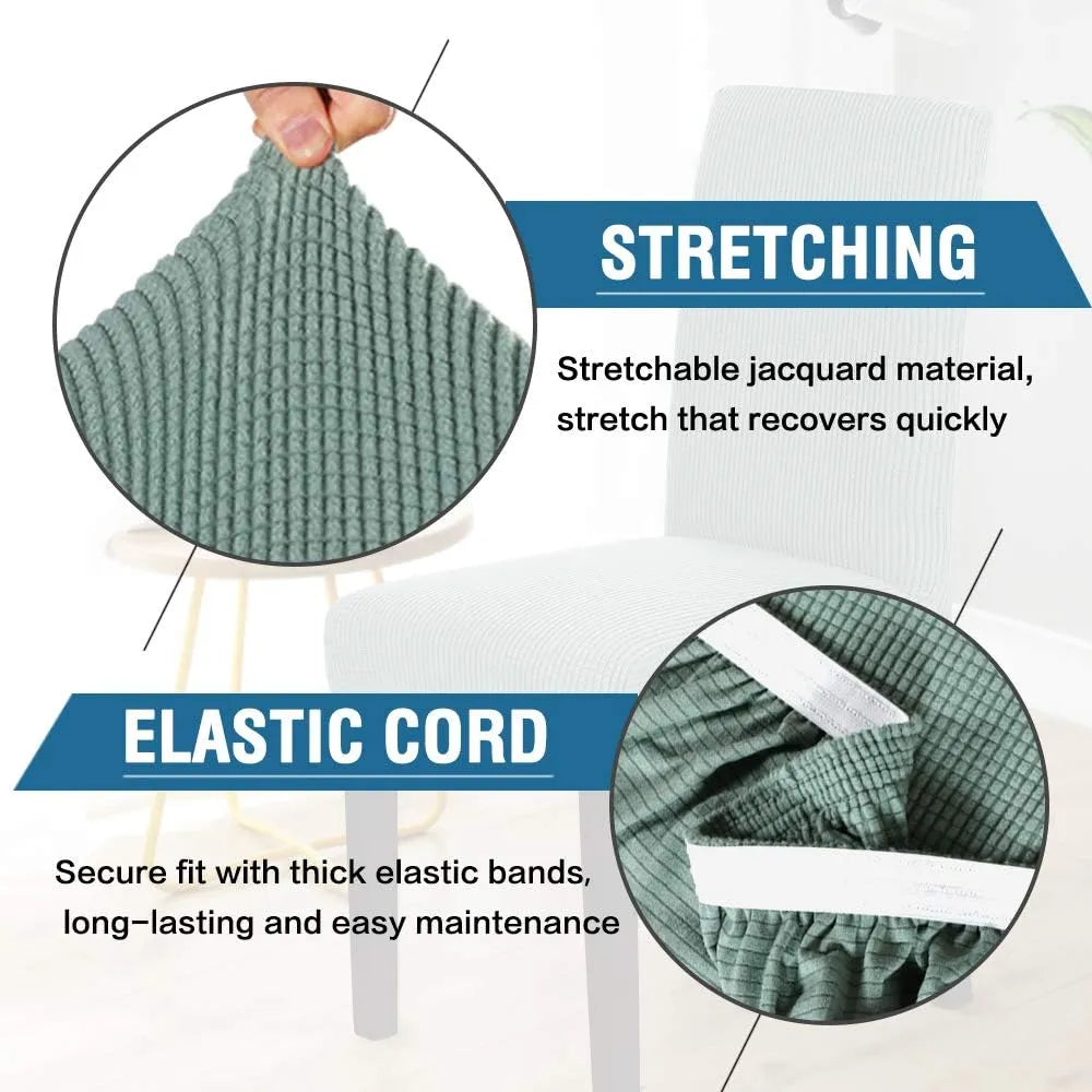LuxeStretch™ Waterproof Chair Covers – Premium Fit, Pet & Spill Proof