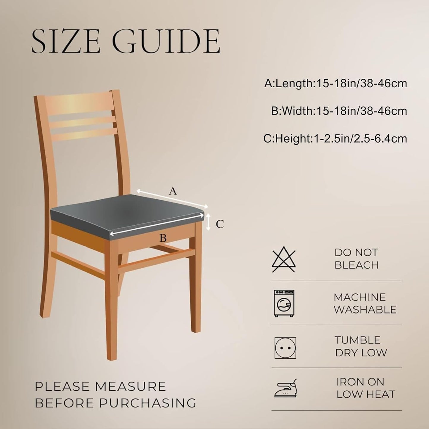 SmartFit Leather Chair Covers Set