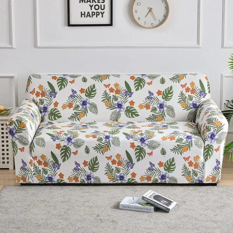 Floral Stretch Sofa Cover