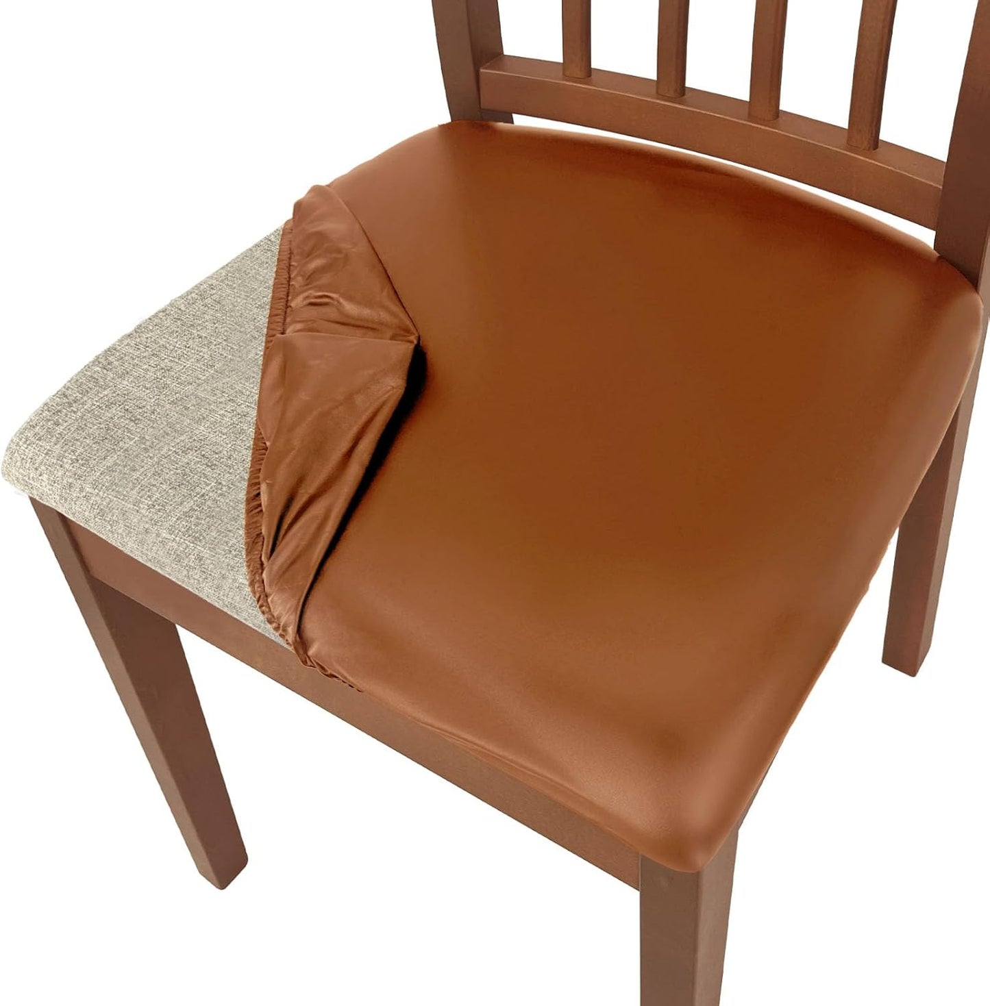SmartFit Leather Chair Covers Set