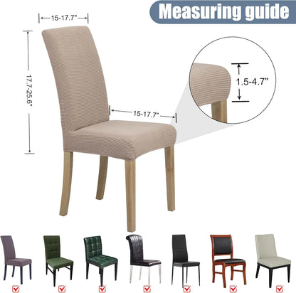 8pc PrettyGuard™ Chair Covers – Instantly Revive Old Chairs!