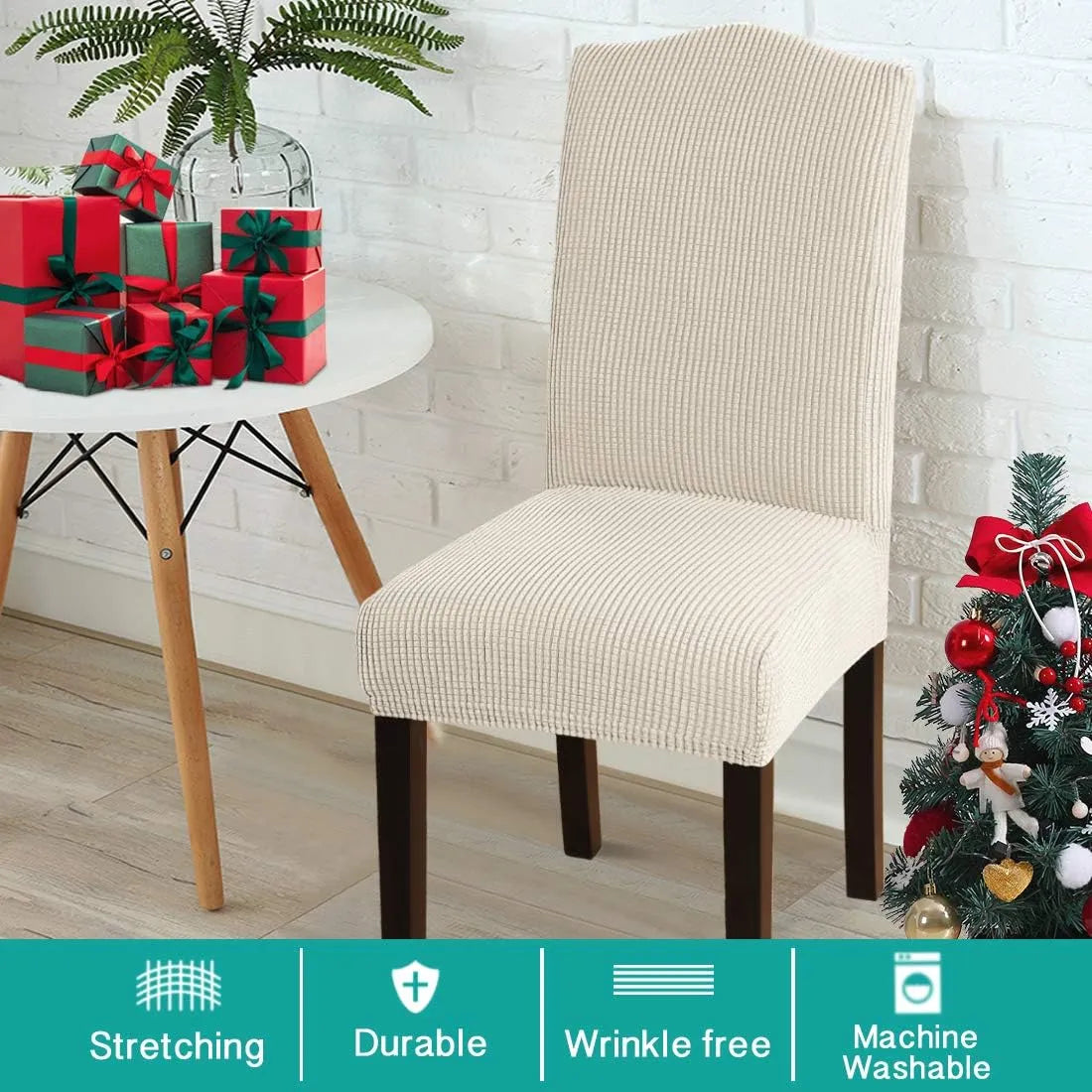 LuxeStretch™ Waterproof Chair Covers – Premium Fit, Pet & Spill Proof