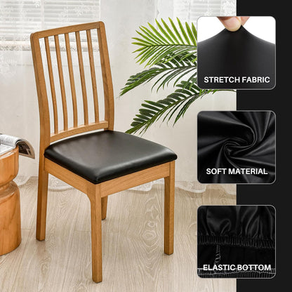 SmartFit Leather Chair Covers Set