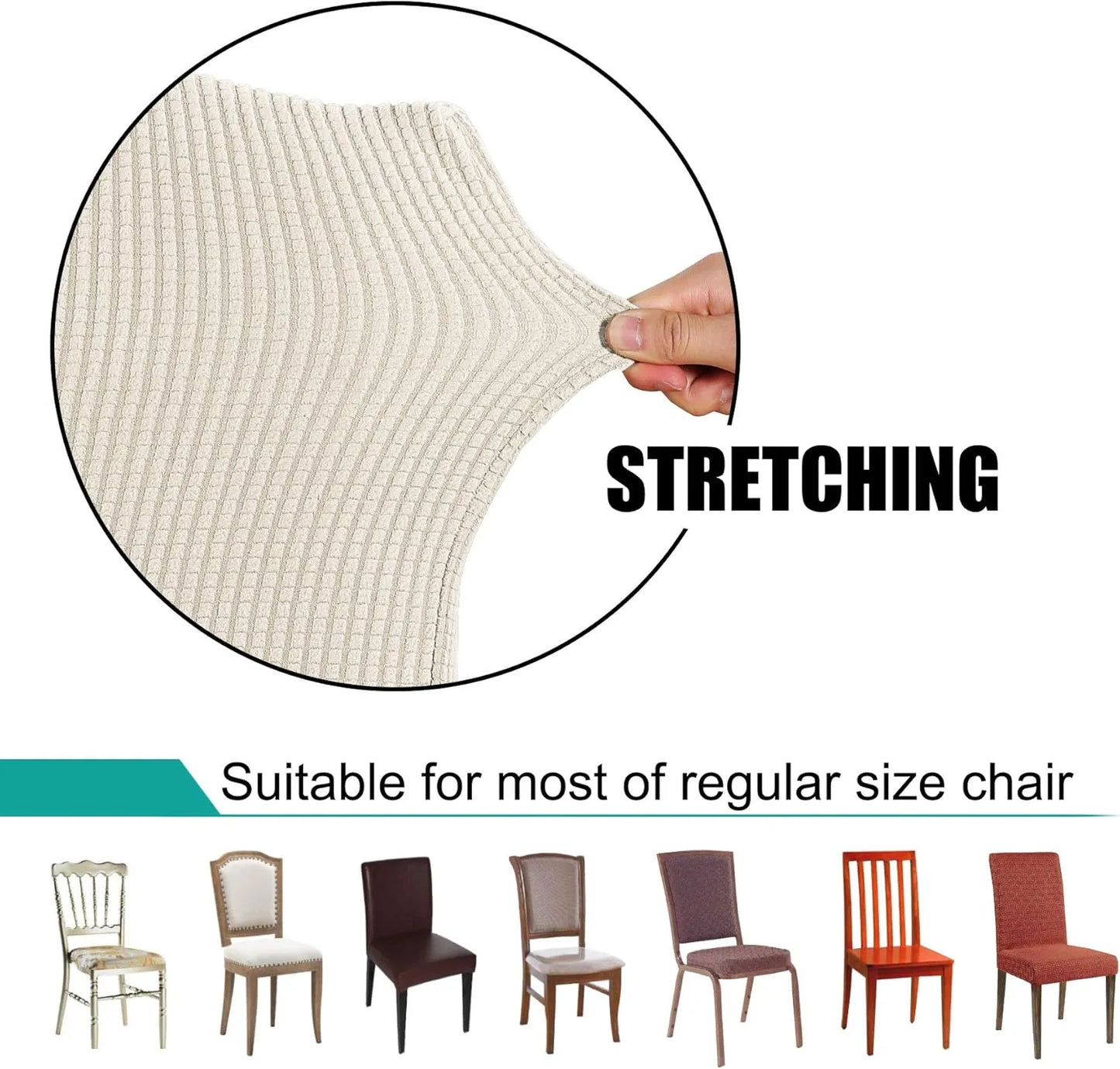 LuxeStretch™ Waterproof Chair Covers – Premium Fit, Pet & Spill Proof