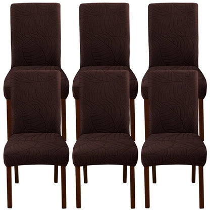 Leaf Jacquard Chair Covers