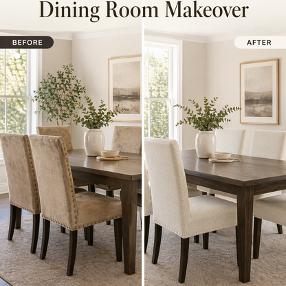 PrettyGuard™ Waterproof Chair Covers – Instantly Revive Old Chairs!