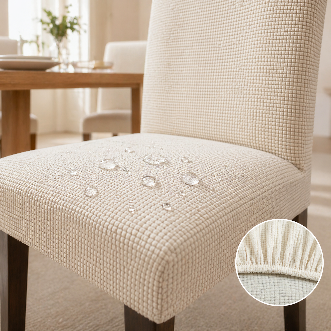 PrettyGuard™ Waterproof Chair Covers – Instantly Revive Old Chairs!