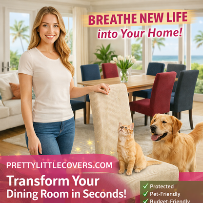 PrettyGuard™ Chair Covers – Instantly Revive Old Chairs!