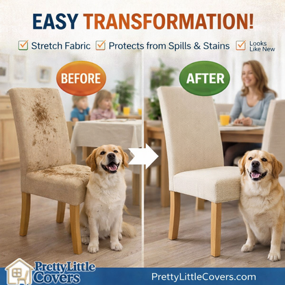 PrettyGuard™ Chair Covers – Instantly Revive Old Chairs!