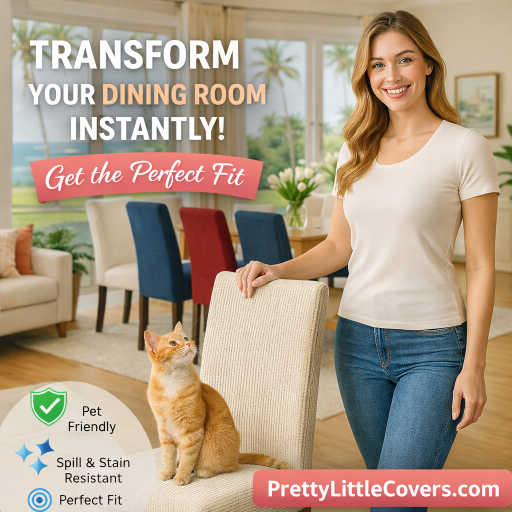 PrettyGuard™ Chair Covers – Instantly Revive Old Chairs!
