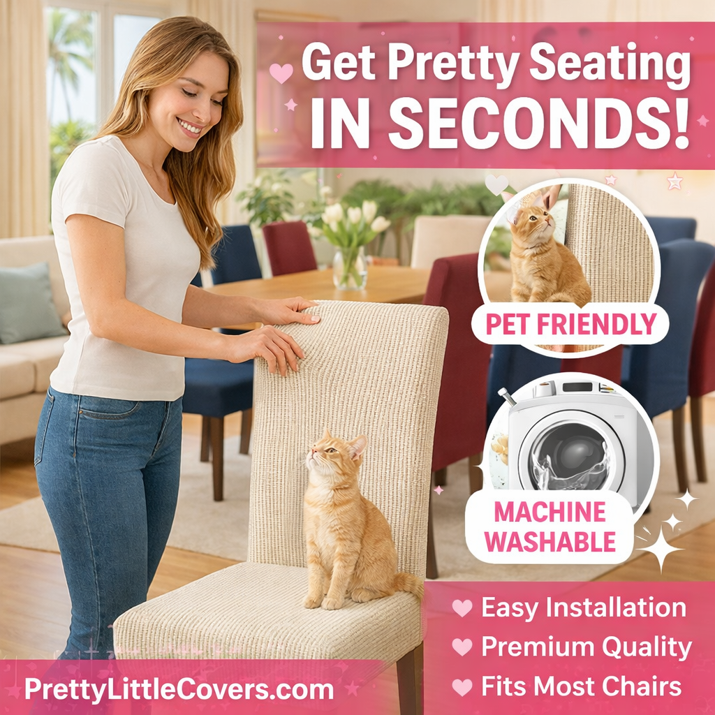 PrettyGuard™ Chair Covers – Instantly Revive Old Chairs!