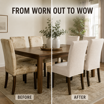 PrettyGuard™ Waterproof Chair Covers – Instantly Revive Old Chairs!