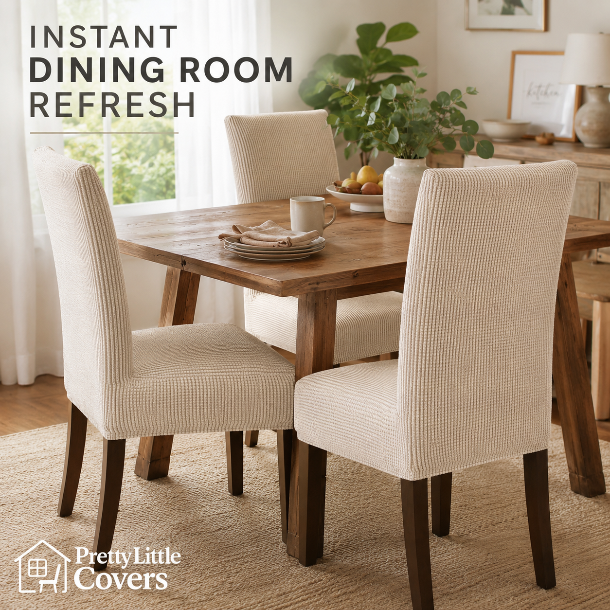 PrettyGuard™ Waterproof Chair Covers – Instantly Revive Old Chairs!