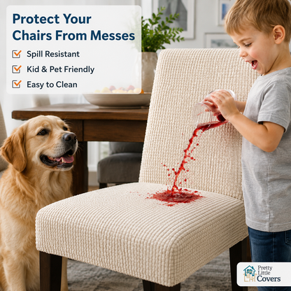 PrettyGuard™ Waterproof Chair Covers – Instantly Revive Old Chairs!