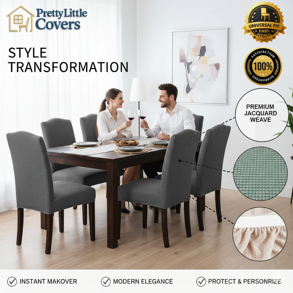 PrettyGuard™ Chair Covers – Instantly Revive Old Chairs!