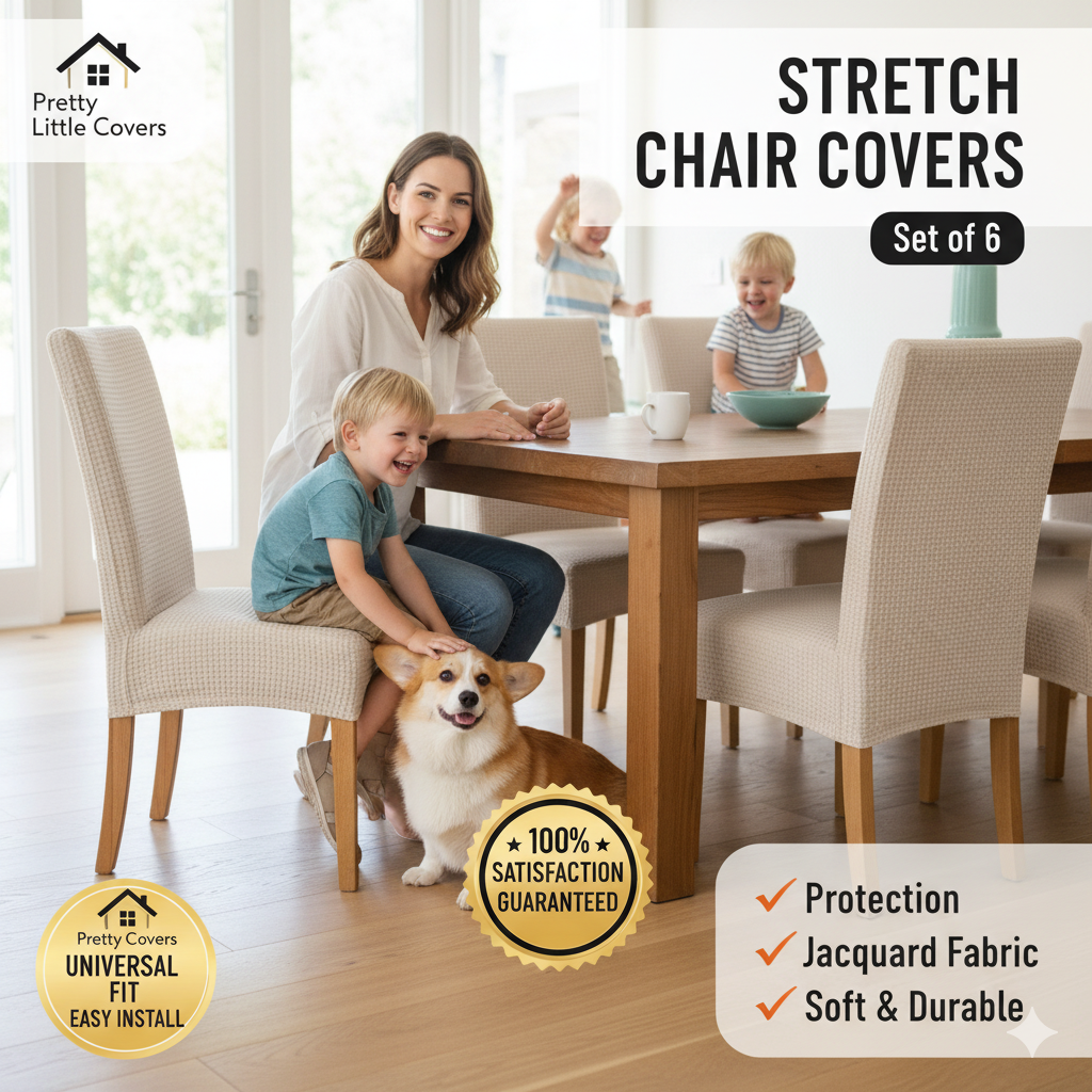 PrettyGuard™ Chair Covers – Instantly Revive Old Chairs!