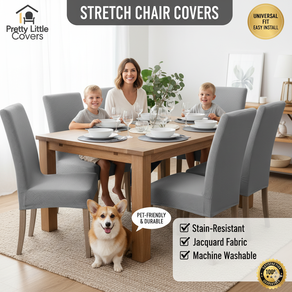 PrettyGuard™ Chair Covers – Instantly Revive Old Chairs!