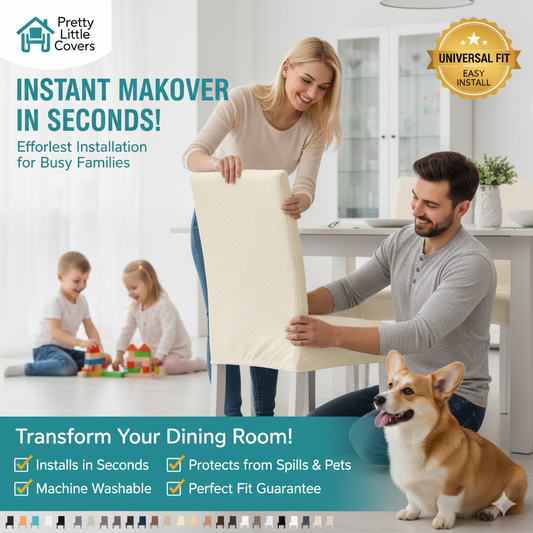 PrettyGuard™ Chair Covers – Instantly Revive Old Chairs!