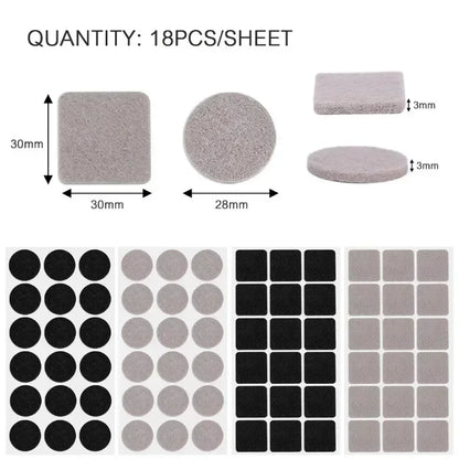 QuietGrip Heavy-Duty Felt Pads Pack