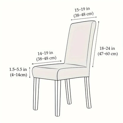 PrettyGuard Jacquard Chair Covers