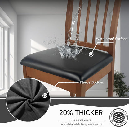 SmartFit Leather Chair Covers Set