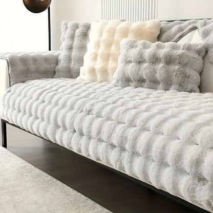 Cozy Faux Fur Couch Cover