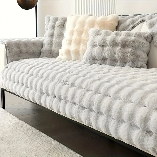 Cozy Faux Fur Couch Cover