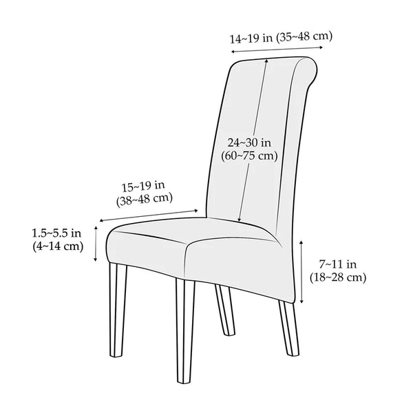 PrettyGuard Stretch Chair Cover Set