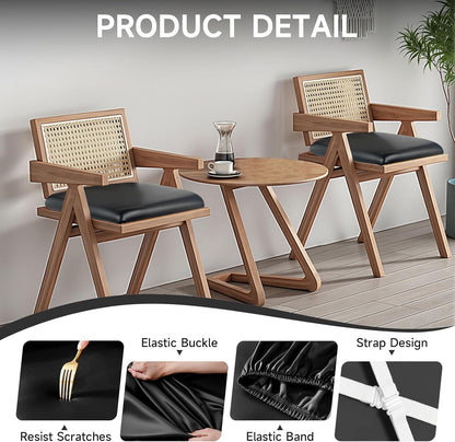 SmartFit Leather Chair Covers Set