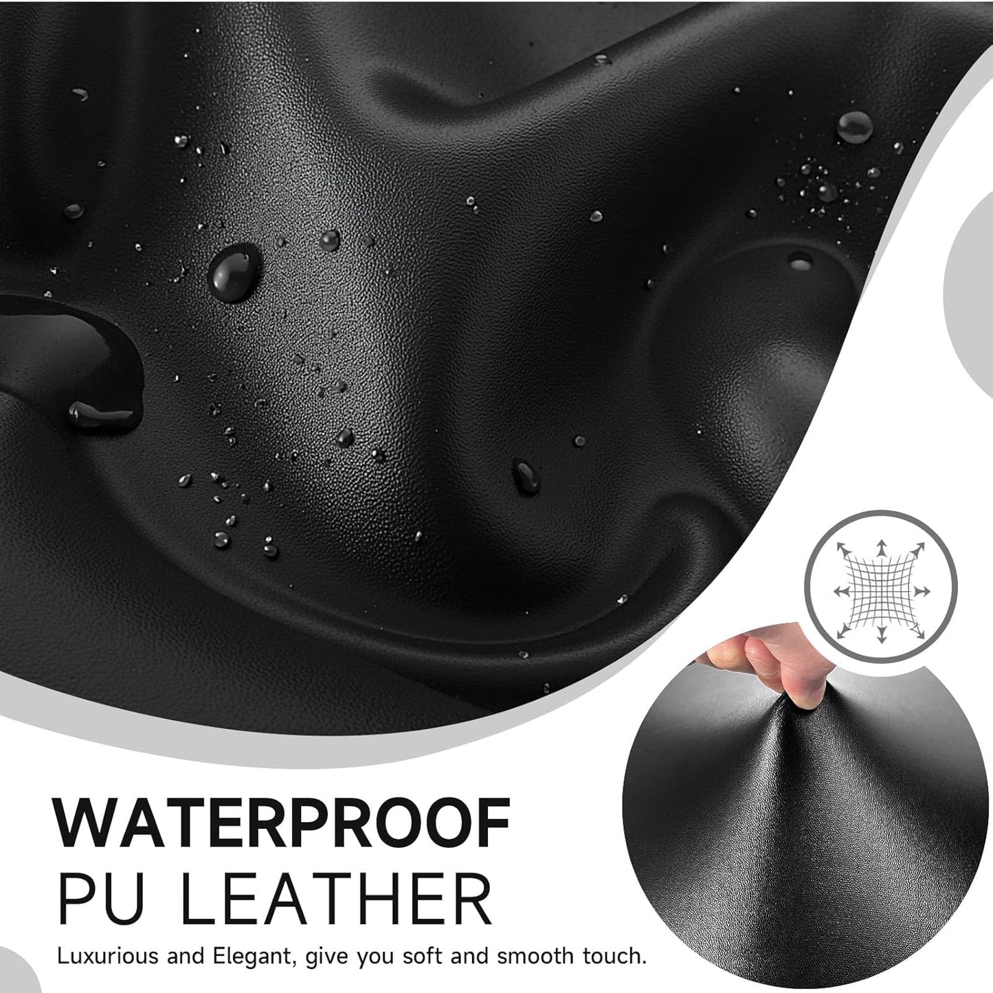 SmartFit Leather Chair Covers Set