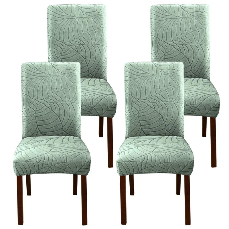 Leaf Jacquard Chair Covers
