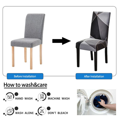 Stretchy Geometric Chair Protector