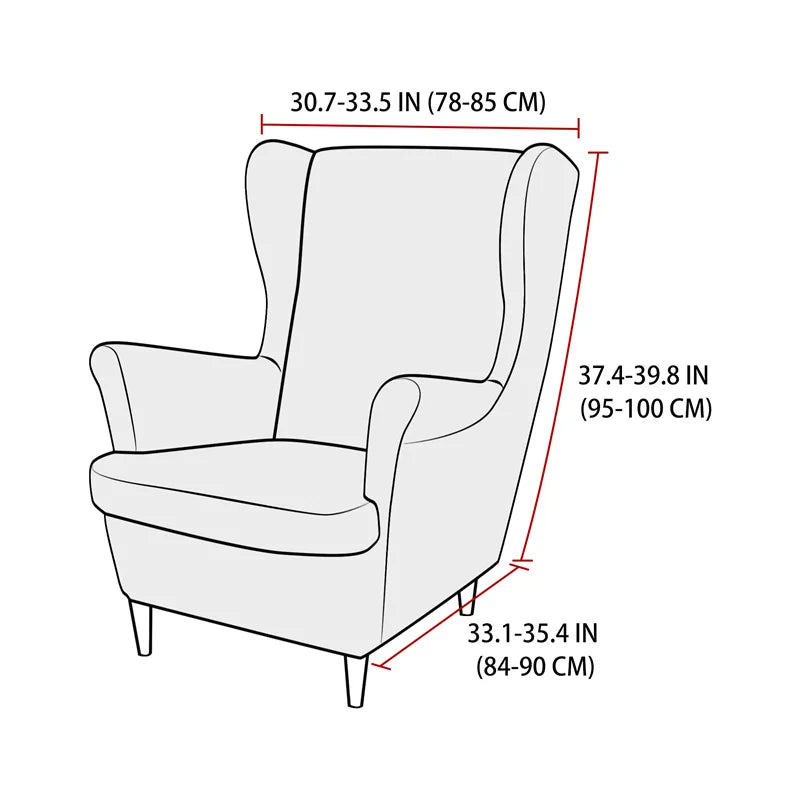 Stretchy Wing Chair Slipcover