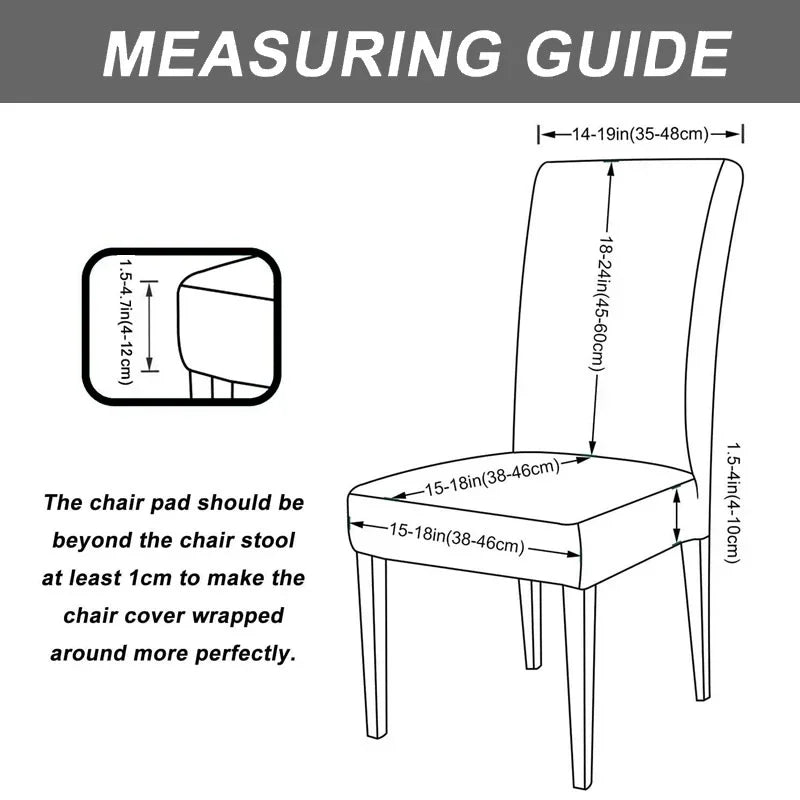 Leaf Jacquard Chair Covers