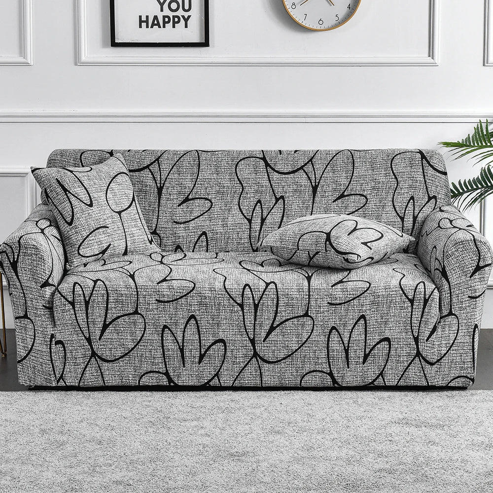 Floral Stretch Sofa Cover